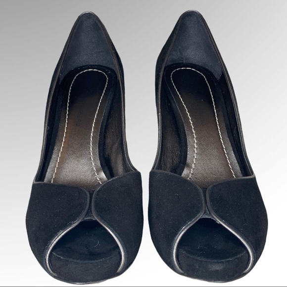 Diane Von Furstenberg peep toe pumps Sz 8 - Picture 3 of 9